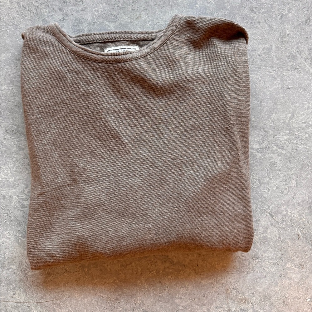 Jos A Bank Long Sleeve Brown Tailored Fit Sweater Size Large